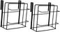 PRETYZOOM Door Organizer Rack Set 2Pcs Cabinet Door Storage Solution Iron Towel and Cutting Board Holder Space-Saving Kitchen Organizer for Small Spaces