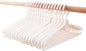 16 Pack Adjustable Clothes Hangers, Heavy Duty Plastic Hangers with Non-Slip Wide Shoulder, 360° Swivel Hook, Extendable 15.9"–20.3", Space Saving Traceless Hangers for Coats, Shirts & Dresses(White)