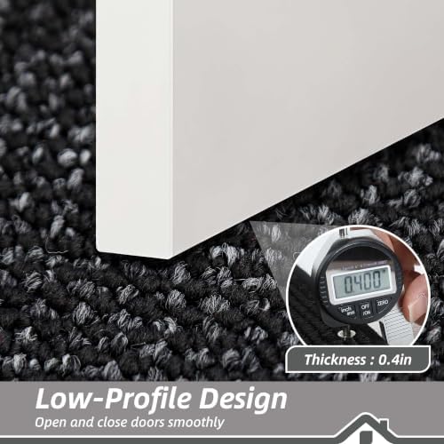 BEQHAUSE Indoor Door Mat 20" x 48", Dirt Trapper Door Mats, Black - Image 5