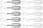 ULTECHNOVO Shoe Organizer Hanging 2 Hook Shoe Rack Laundry Room Hanging Rack Balcony Space-Saving