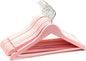 20 Pack Cherry Pink Slim Wood Hangers, Anti-Slip 360° Swivel Space Saving Hangers, Smooth Finish for Women Kids Dress Shirt Coat Closet