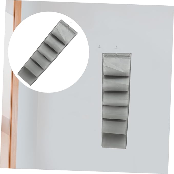 Ciieeo Hanging Shoe Storage Organizer 12 Compartments Wall-Mounted Shoe Rack Multi-Layer Closet Hanging Bag for and Accessories Over-Door Storage Solution