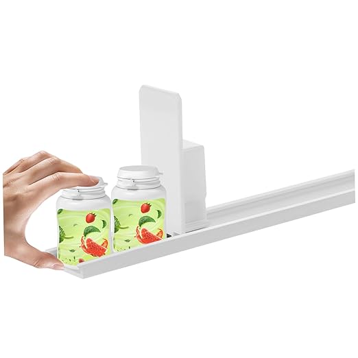 Luxshiny 3pcs Fridge Soda Can Dispenser Drink Organizer for Refrigerator Easy Pusher Bottle Holder