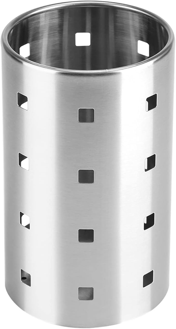 Cutlery Rack, 304 Stainless Steel Utensil Holder Sturdy Drainer Basket Utility Utensil Drying Rack Drying Rack for Countertop L