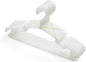 YYaaloa Kids Hangers - 10 Pack White Plastic Baby & Toddler Hangers, Very Durable, Space Saving for 1inch Closet Rod