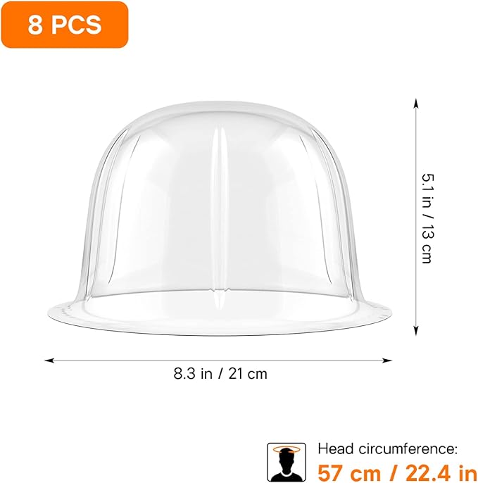 8Pcs Durable Hat Holders Plastic Hat Racks Practical Caps Stand Hat Holder for Travel Clothing Closet Hat Storage Supplies