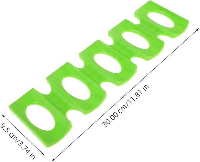Mobestech 2pcs Fridge Silicone Beer Can Organizer Wine Bottle Stacker Refrigerator Space Saver Drink Holder Rack for Home Party Bar Green