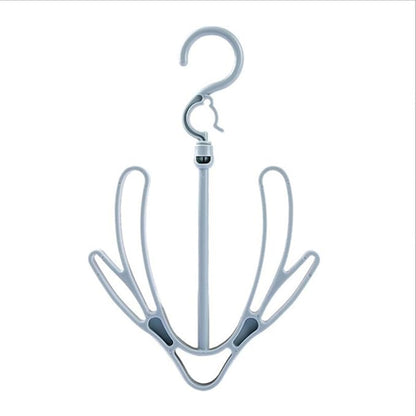6pcs Shoe Rack Hanging Organizer Windproof Drying Rack Shoes Hanger Space-saving for Home Garage Random Color