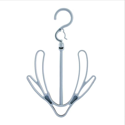 6pcs Shoe Rack Hanging Organizer Windproof Drying Rack Shoes Hanger Space-saving for Home Garage Random Color