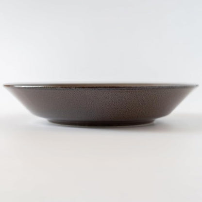 aito 517321 Natural Color Curry Plate, Pasta Plate, Approx. 8.3 inches (21 cm), Chocolate, Brown, Mino Ware, Dishwasher Safe, Microwave Safe, Made in Japan