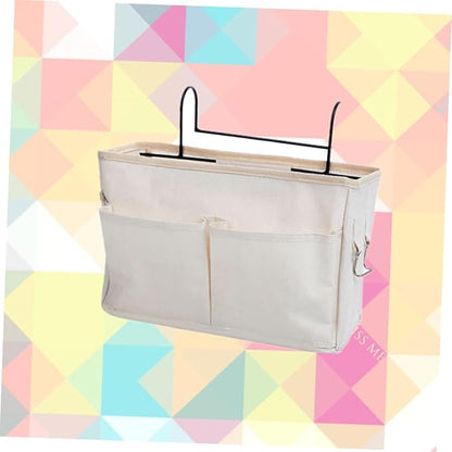 IMIKEYA White Wall Mounted Hanging Storage Bag for Home Practical Organizer for Bedroom Kitchen Living Household Over Door Pouch for Necklaces Keys Phones Shoes and More