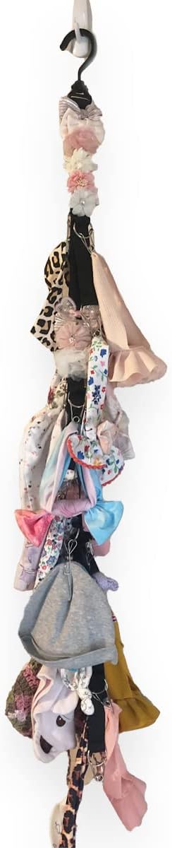 LAMINET Closet Hanger Hat Rack Organizer Hats, Purses, and other items for up to 16 items. Easy Assembly Hangs Over Rod Dent/Scratch Free