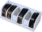 Wooden Belt Organizer, Belt Storage Holder, Belt Container, Belt Display Case Box Organizer for Retail Store 6 Grids Belt Rack (6 Grids)