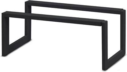 QUALIAZERO Expandable Shoe Rack Organizer for Closets, Entryways, Hallways, Bedrooms, Living Rooms, Kitchens, Bathrooms, Laundry Rooms (Onyx Shadow, 2 Pack)