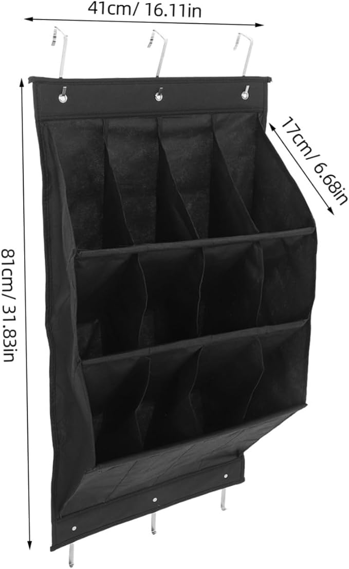 IMIKEYA Over Door Shoe Organizer Wall Mounted Storage Rack for Boots High Heels and Sneakers Breathable Compact Design for Spaces Easy Installation Without Tools