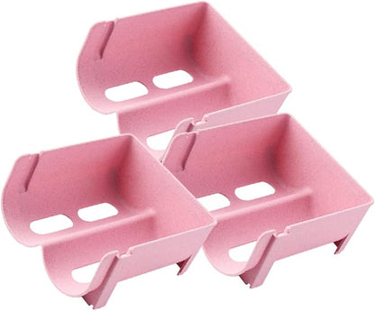 3pcs Stackable Can Rack Organizer Multi-functional Beverage Holder for Beer Wine Soda Space-saving Design for Kitchen Pantry Refrigerator Stylish Pink Storage