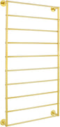Wall Mounted Display Rack, 10-Layer Wall Scarf Rack Organizer, Space-Saving Wrapping Paper Organizer Ribbon Holder for Flower Shops. Three Color Options (Gold)
