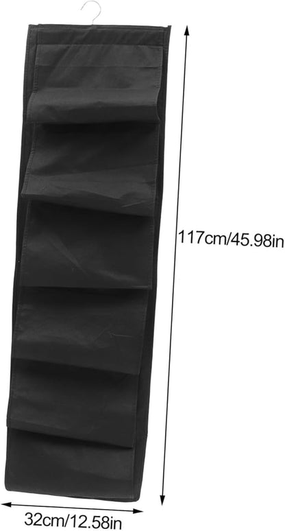 Ciieeo Hanging Shoe Organizer 12 Pockets Multi-layer Storage Bag for Closet and Door Sturdy Fabric Hanging Storage Solution for Shoes Underwear and Accessories