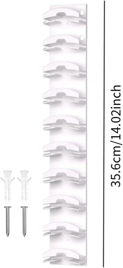 Baseball Caps Organizer Hat Storage Display Holder Modern Compact Hat Hanger Hat Organizer for Closet Laundry Entrance Door, White