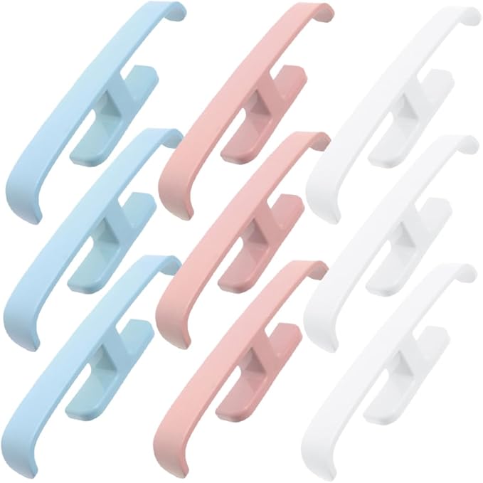 PRETYZOOM 9pcs Wall-mounted Slipper Rack Organizer No-drill Shoe Holder for Bathroom Kitchen and Entryway Stylish Strong Easy to Install Multi-purpose Hanging Storage