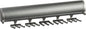 TAG Hardware Designer 15 Hook Full Extension Telescopic Tie Rack Closet Organizer (Slate)