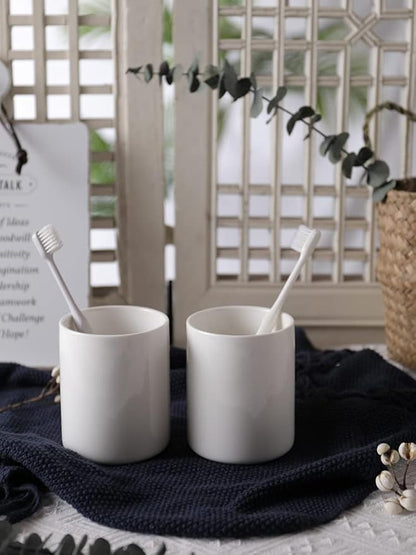Utensils Holder, Caddy Cutlery Holder Silverware, Utensils Organizer Elegant white Porcelain, Spoon Holder for Party Tableware Holder for Kitchen Table, Cabinet