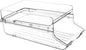 DECHOUS 1pcs Refrigerator Bins Organizer Double Beverage Storage Box for Fridge Large Capacity Can Dispenser Design for Tidy Kitchen and Pantry Organization