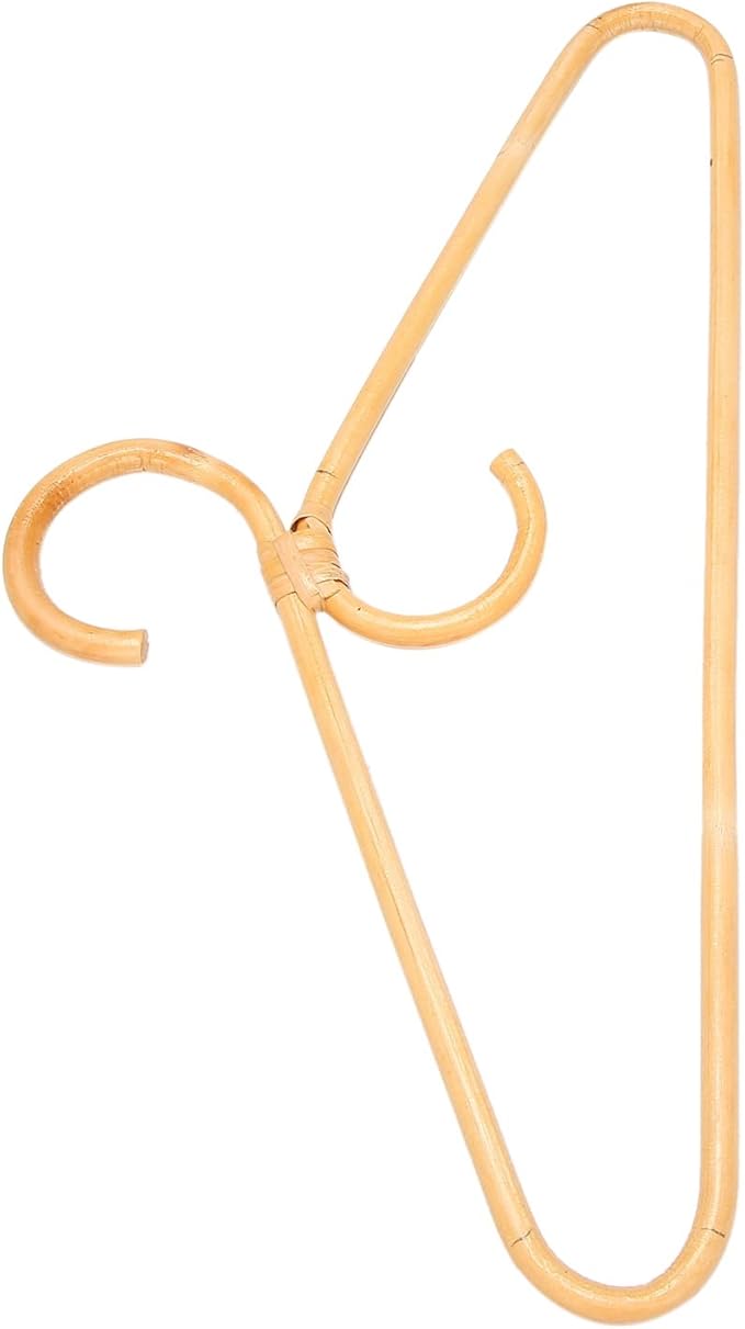 Rattan Clothes Hanger Style,Garments Organizer,Rack Adult Hanger,Room Decoration Hanger for Your Clothes.3 Pcs