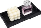 Black Silicone Tray Bathroom Vanity Tray Silicone Countertop Trays for Toilet Kitchen Perfume Jewelry Candle Key (1, Small-7.95×4.02×0.78in)