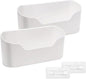 Plastic Wall Mount Organizer, Adhesive Cabinet Door Organizer, 2PCS Plastic Wall Mount, 9.2x4.3x2.7 Spacious Cabinet Door Storage, Bathroom for Kitchen