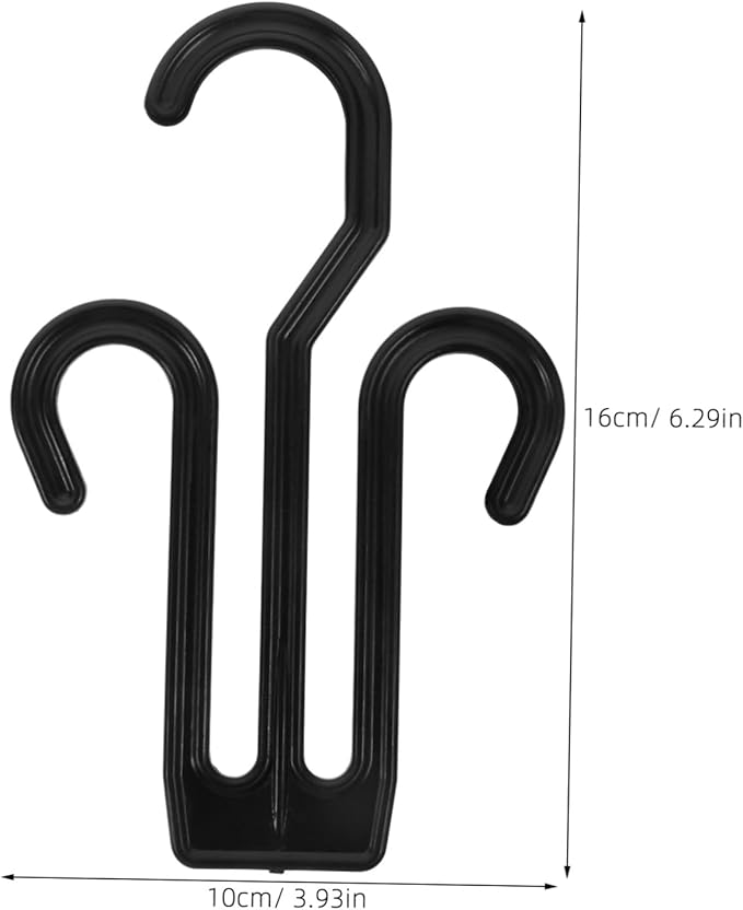 Cabilock 20pcs Shoe Hanger Display Rack for Slippers and Shoes Plastic Hanging Hooks Space-Saving Organizer for Home Use Easy to Install