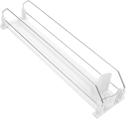 Push Drink Dispenser Organizer for Fridge Rolling Can Beverage Storage for Home Commercial Use Minimalist Design Ample Space for Soda Juices and Beer