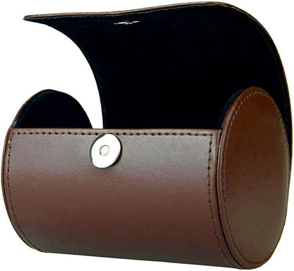 WAJJ Necktie Travel Case, Tie Anti-Wrinkle Organizer Box (Brown)
