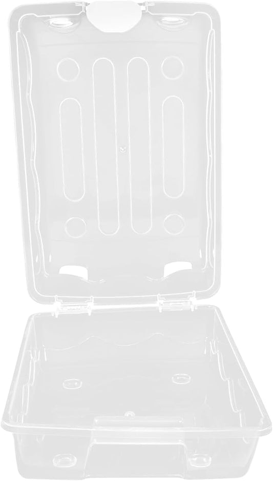 Shoe Storage Box Organizer with Lid, 31.5x21x11cm Thickened Plastic Shoe Container for Closet, Stackable Sneaker and Boot Organizer for Home Storage