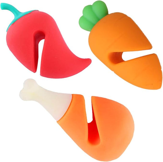 3 Pack Pot Lid Lifter Silicone Spill Proof Lid Lifter Splash-Proof Steam Release Pan pot lid lifter Kitchen Tool Decoration Pot Lid