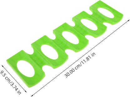 IMIKEYA 2pcs Silicone Beer Pad and Beverage Stacking Mat Non-slip Organizer for Beer Wine Cans and Drinks for Home Parties and Refrigerators Green