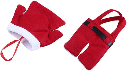 Kaxich 8pcs Christmas Cutlery Holders Suit Silverware Pockets Knifes Forks Tableware Decor Bag Storage Covers Christmas Xmas Party Decorations