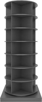 Rotating Shoe Rack, 7-Tiers Storage Shoe Rack Tower, Free Standing 360°Shoe Storage Organizer Shoe Rack for Entryway Living Room Hallway (Grey, 7-Tiers)