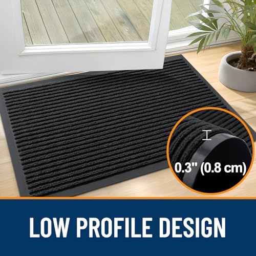 OLANLY 2-Pack Front Door Mats 29.5x17, Waterproof Heavy-Duty Doormats - Image 4