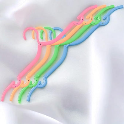Space Saving Hangers 8-Pack Multi Color Multipurpose Portable Foldable Travel, Compact, Lightweight for Camping Flying RV Europe Vacation Essentials Suitcase