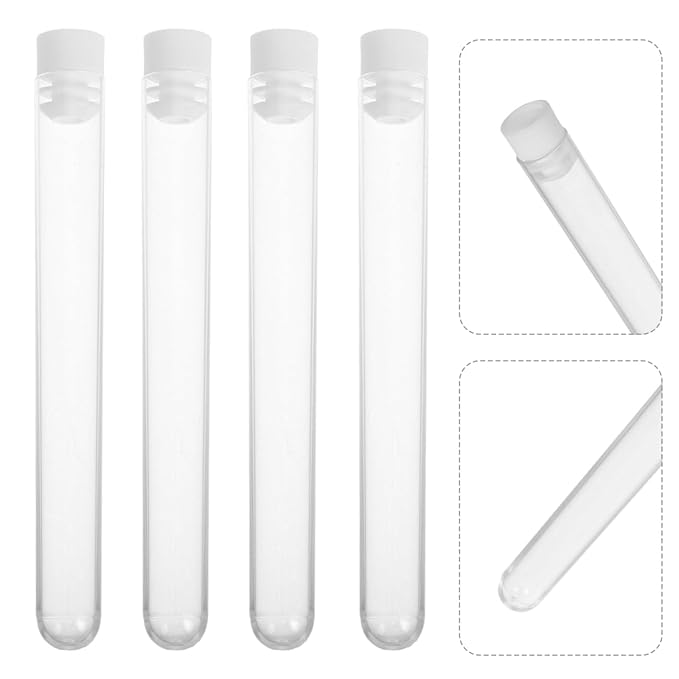 Ipetboom 15Pcs Empty Mascara Tubes for Eyelash Brush Storage - Travel Makeup Brush Case with Lash Spoolie Tubes for Extension and Eye Makeup Tools Holder Organizer