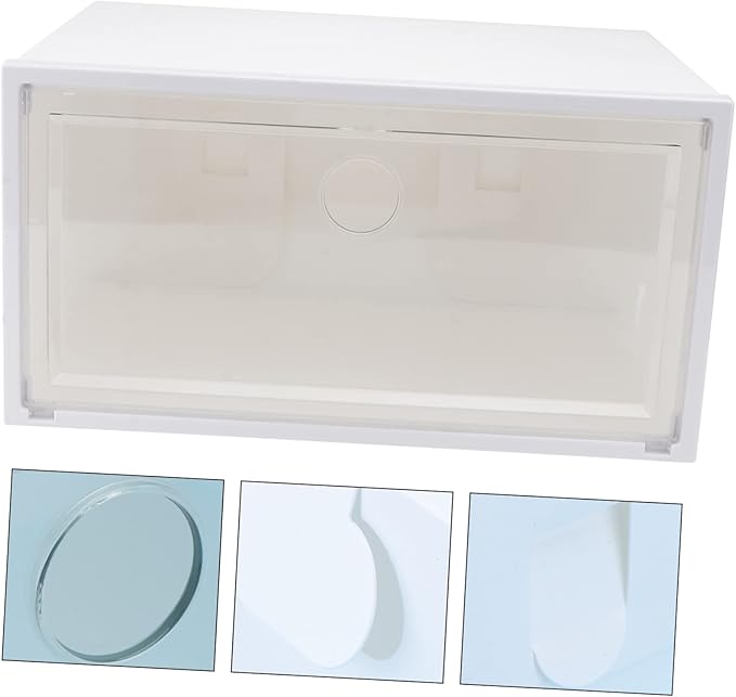 1pc Shoe Storage Box Organizer for Home Capacity Dust Container Side Opening Door for Sneakers Accessories and Items