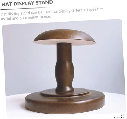 DOITOOL Hat Stands for Display Hat Holder for Tabletop Desktop Display Stand Desktop Holder Rack Wooden Wooden Solid Wood Coat Rack