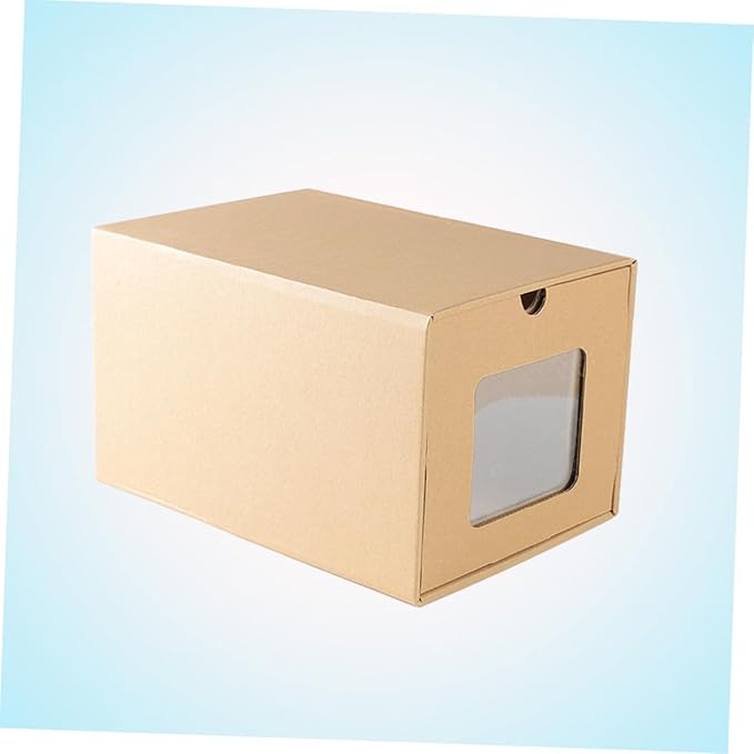 Foldable Drawer Type Shoe Storage Box Thickened Cowhide Paper Organizer for Women High Heels Stackable and Easy Access for Home Shoe Organization