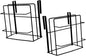 2pcs Door Towel Rack Cabinet Door Organizer Storage Rack Modern Design Easy to Install