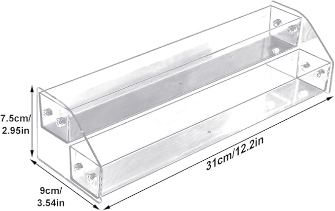Nail Polish Organizer,2 Tier Clear Acrylic Nail Polish Holder,Trapezoid Nail Polish Display Rack Storage Rack,Storage Display Holder Table Stand,for Nail Polish Essential Oil Makeup