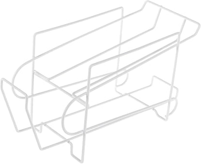 NUOBESTY Automatic Covering Position Iron Rack Can Storage Organizer White Refrigerator Fridge Beverage Dispenser for Kitchen and Home