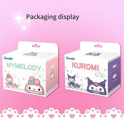 Kawaii Cute Soap Case Holder Container with Lid - Cute Soap Dish for Bathroom Accessories (Purple kuruo)