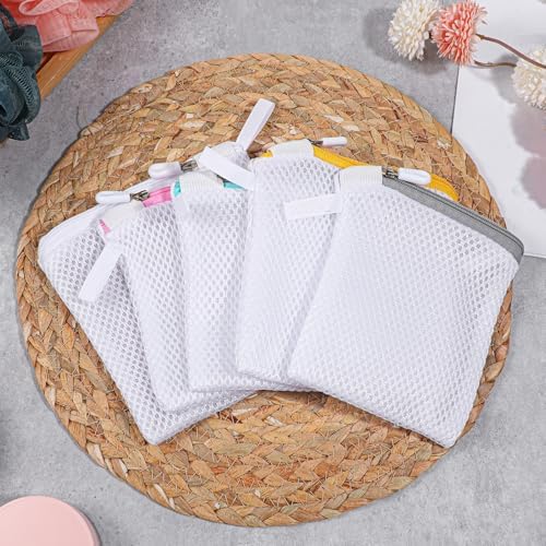 5 Pcs Small Mesh Laundry Bag Mini Lingerie Bags 5.5 x 4.7 Inch for Washing Delicates With Zipper for Socks, Bra, Underwear, Travel Clothing Storage - Image 6