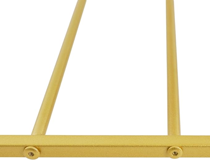 Wall Mounted Display Rack, 10-Layer Wall Scarf Rack Organizer, Space-Saving Wrapping Paper Organizer Ribbon Holder for Flower Shops. Three Color Options (Gold)